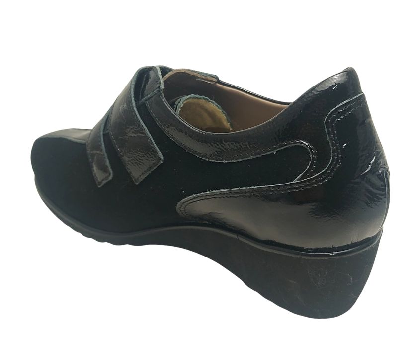 F.lli Tomasi JOLE NERO scarpa molto comoda con doppio stretch predisposta per plantari