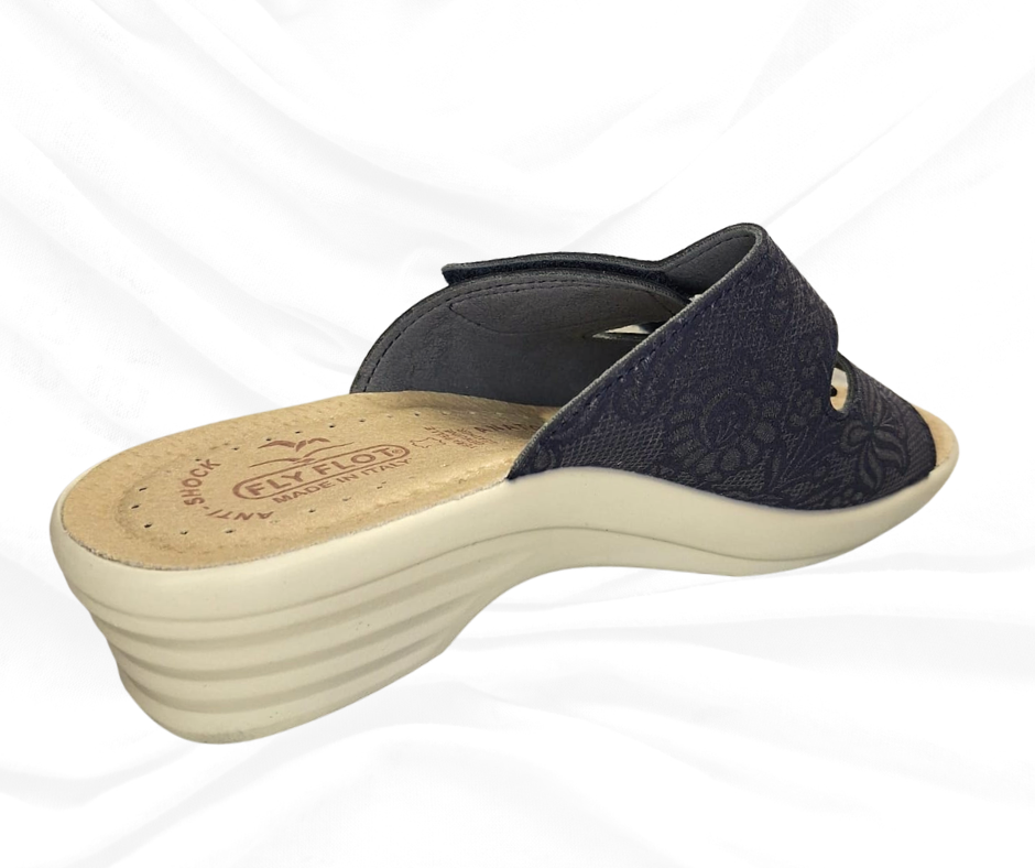 Ciabatta comoda Fly Flot L8 J79 F3 blu