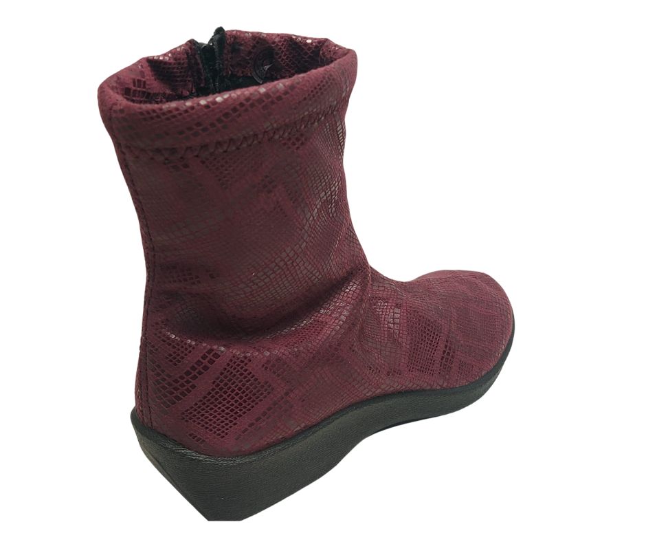 ARCOPEDICO LUX BORDEAUX stivaletto ultramorbido per piedi sensibili