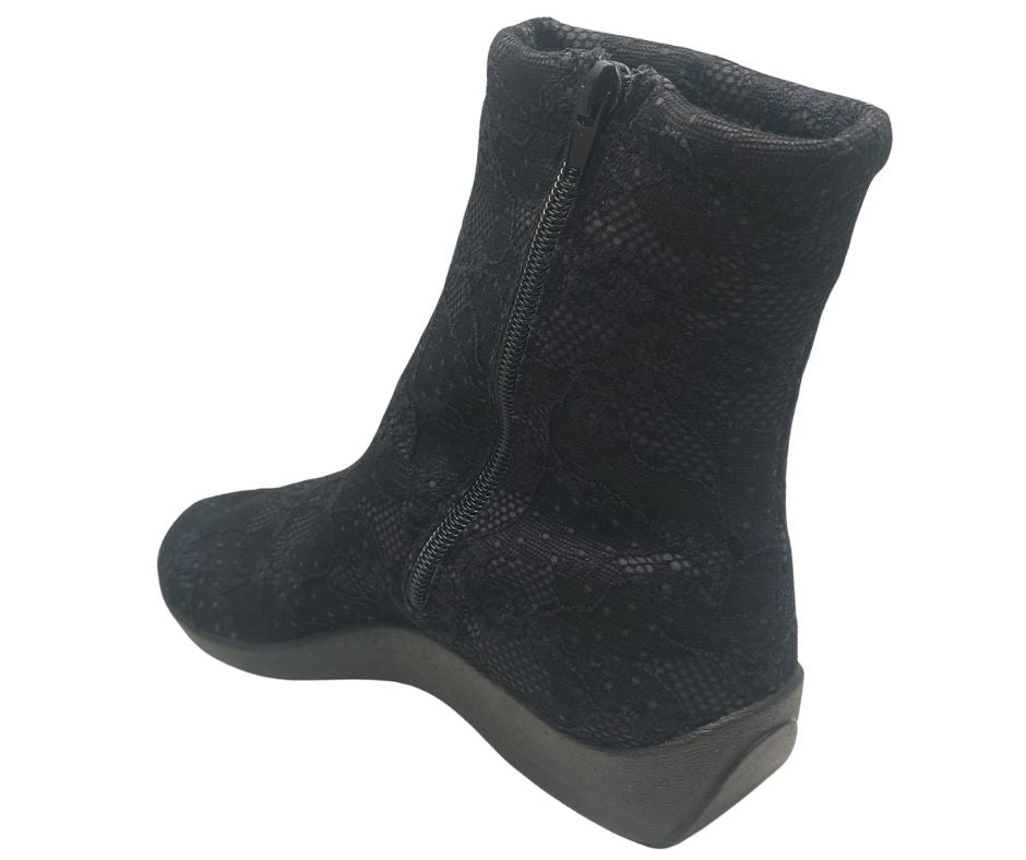 ARCOPEDICO LUX P6 BLACK stivaletto ultramorbido per piedi sensibili