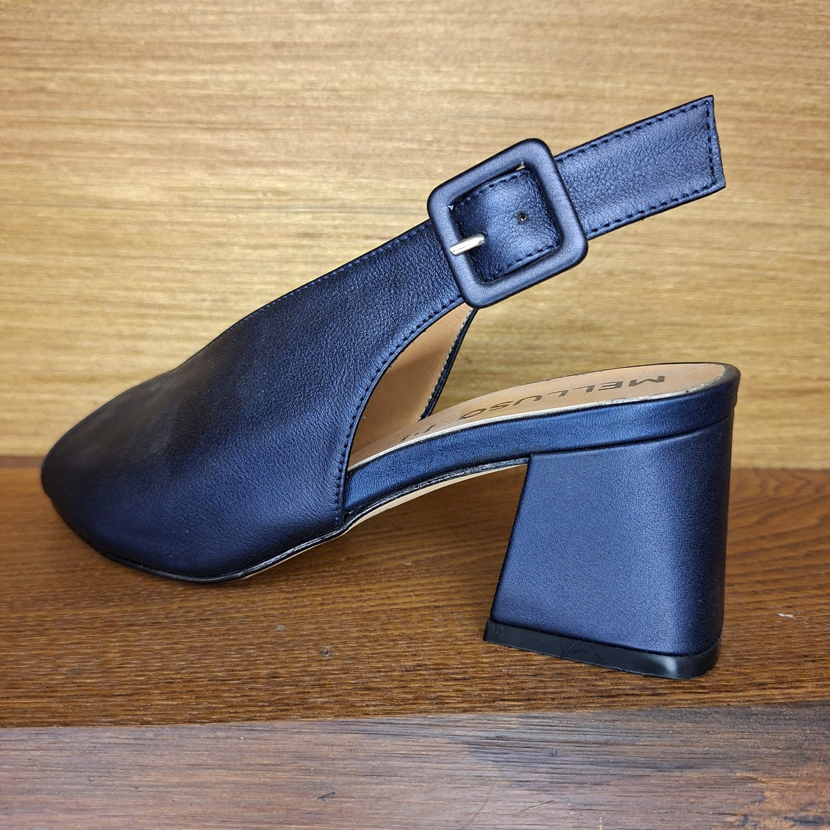 Sandalo in pelle con tacco Melluso N622W abyss