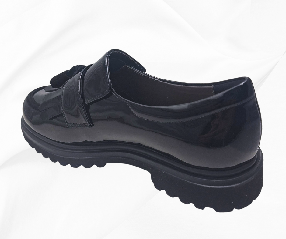 TOMASI ELITE VUKY NERO scarpa molto comoda donna accollata predisposta per plantari