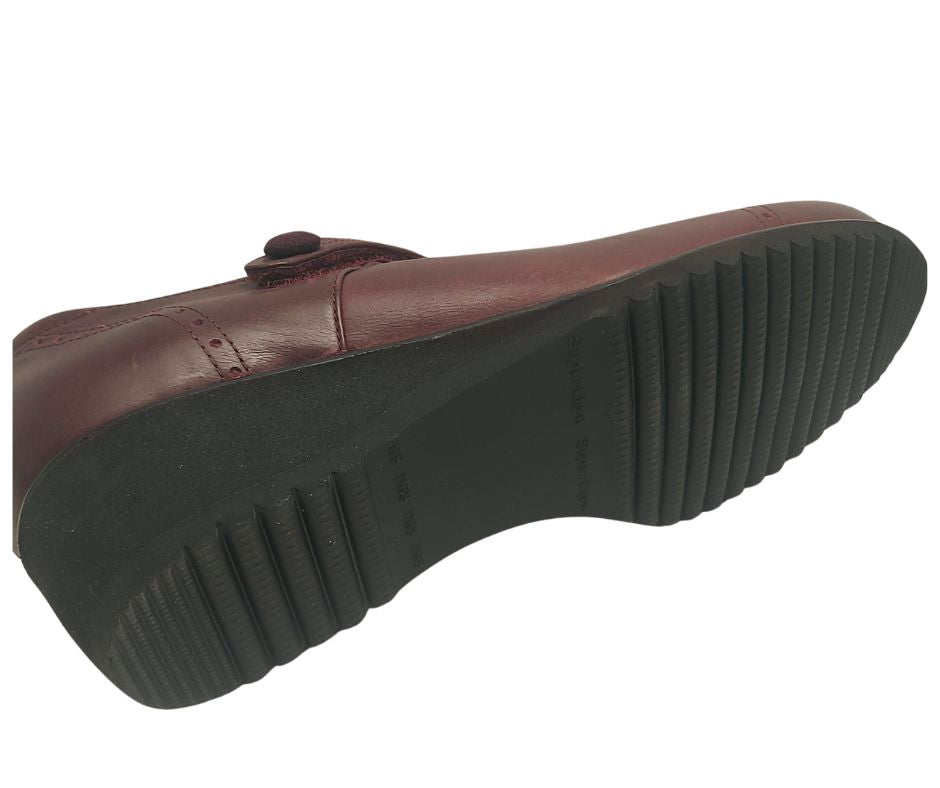 F.lli Tomasi ARLET BORDO scarpa comoda con cinturino stretch predisposta per plantari