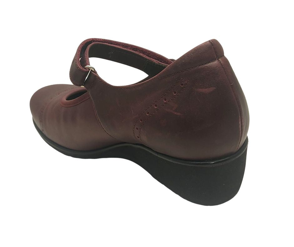 F.lli Tomasi ARLET BORDO scarpa comoda con cinturino stretch predisposta per plantari