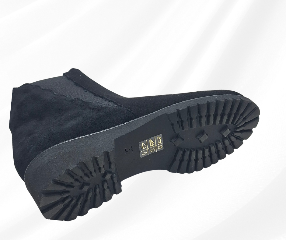 MARAL B007 CAM NERO stivaletto in camoscio predisposto per plantari