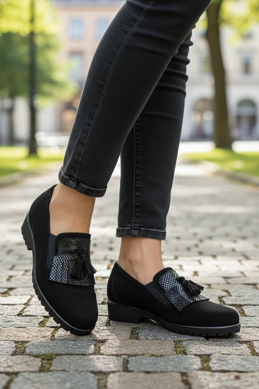 MARAL B027 camoscio nero scarpa molto comoda predisposte per planatri