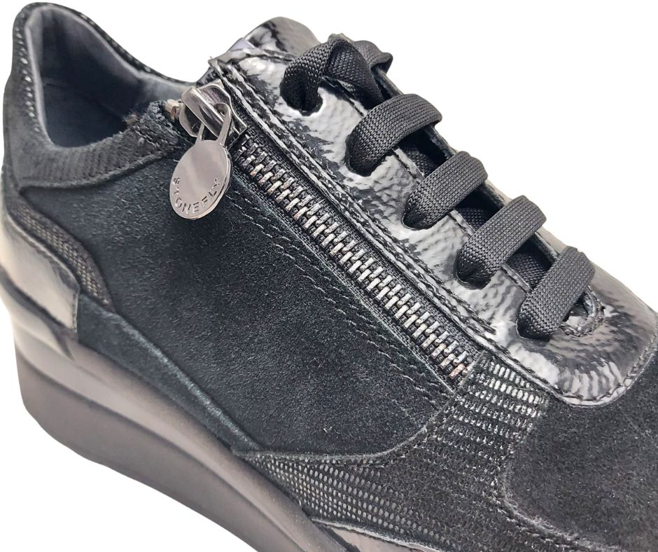 STONEFLY CREAM 47 BLACK scarpa molto leggera con lacci e lampo