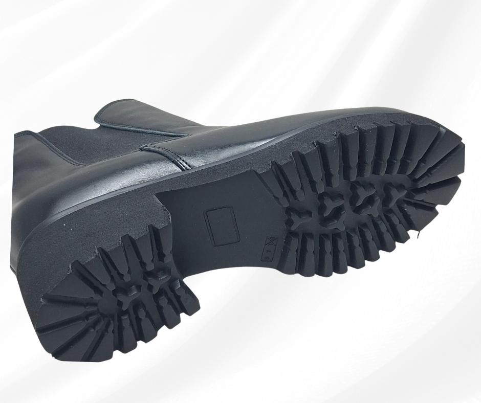 MARAL G003 NERO stivaletti in pelle con lampo predisposti per platare