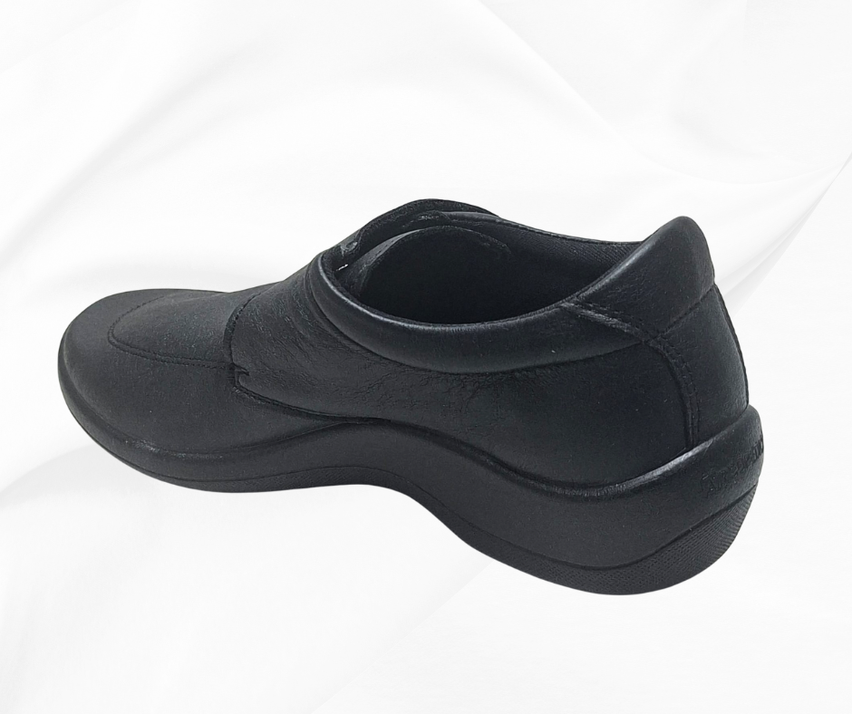 ARCOPEDICO REPOVESI BLACK scarpa ultramorbida con stretch