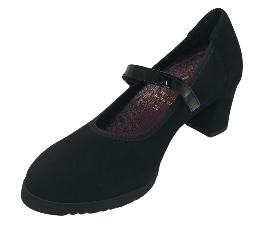 MARAL T002 CAM NERO decollete molto comodo con cinturino stretch predisposto per plantari