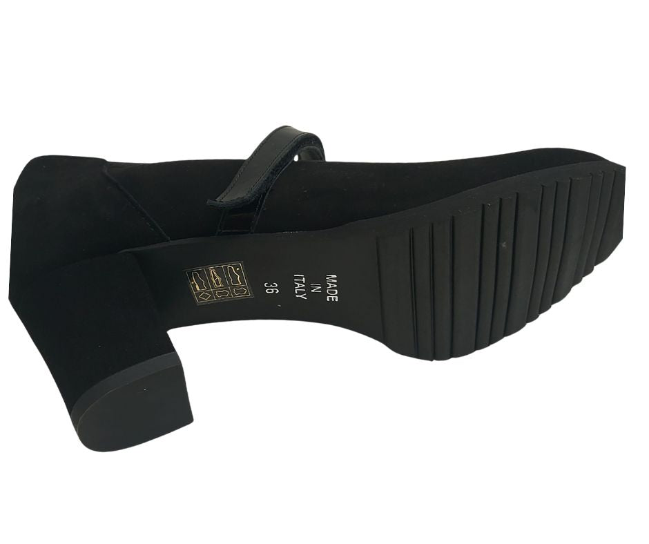MARAL T002 CAM NERO decollete molto comodo con cinturino stretch predisposto per plantari