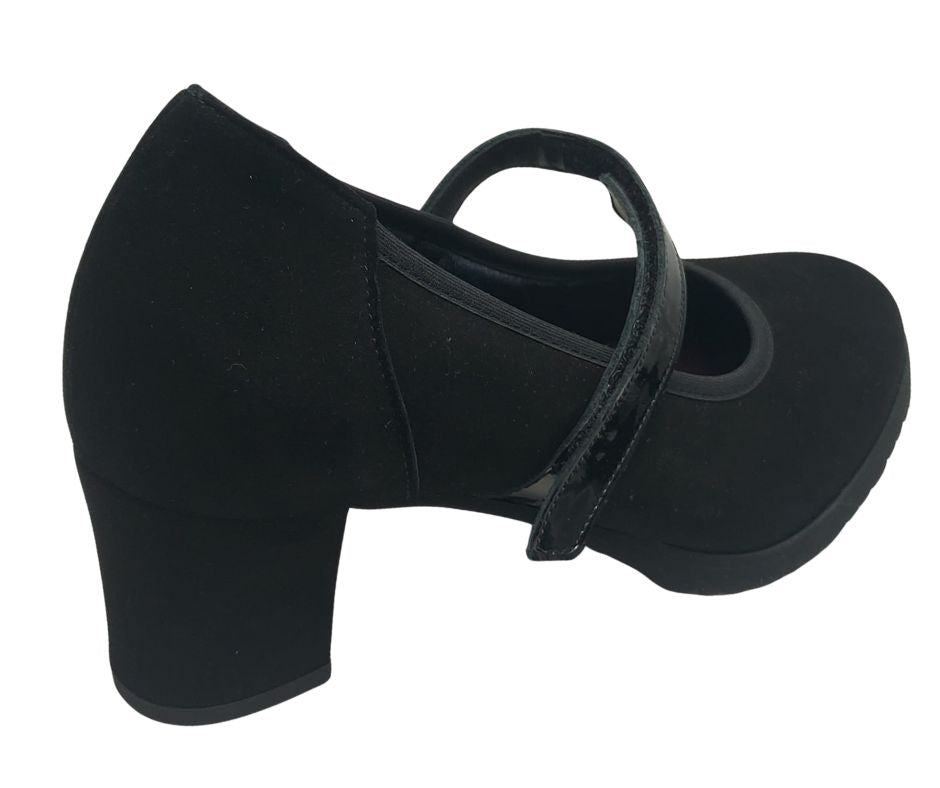MARAL T002 CAM NERO decollete molto comodo con cinturino stretch predisposto per plantari