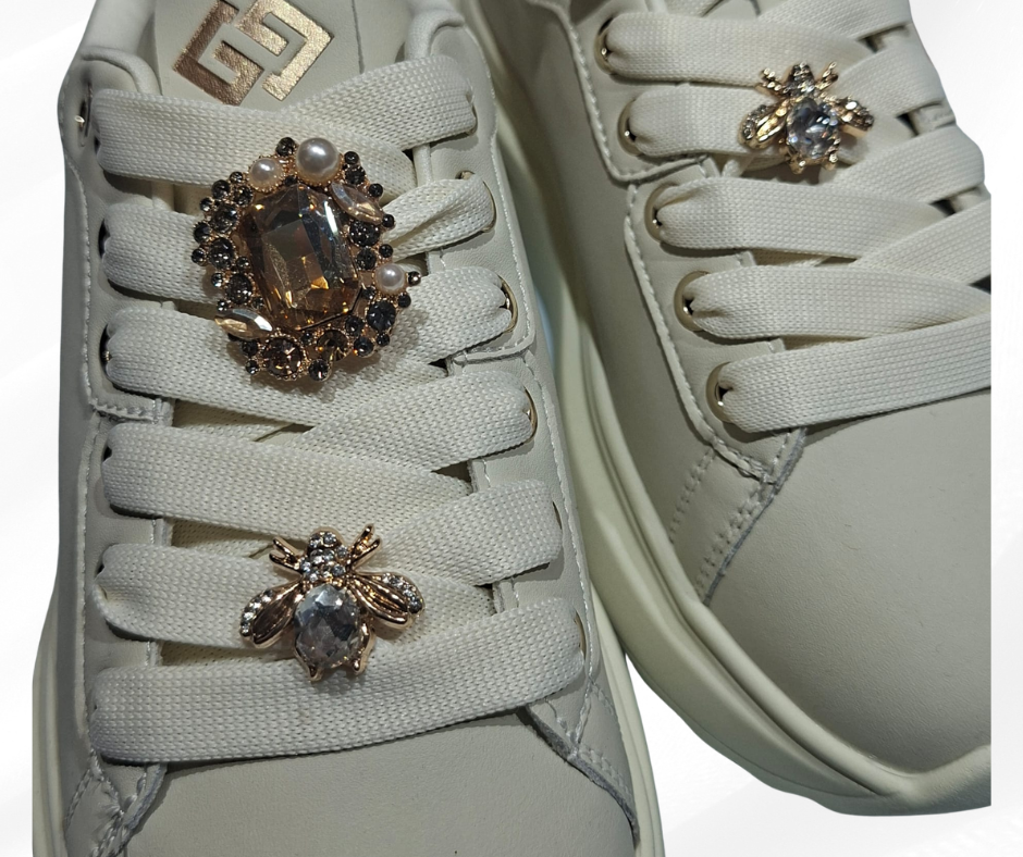 Sneaker bassa donna con lacci 1020 beige