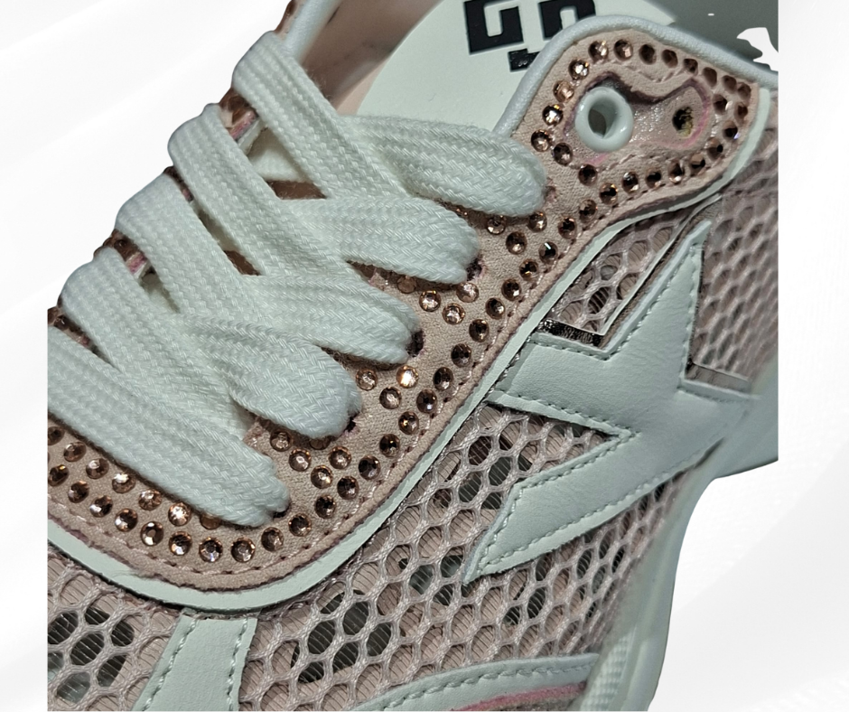 Sneaker donna con lacci molto leggera GOLD&GOLD 1039 lilla