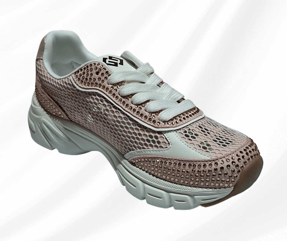 Sneaker donna con lacci molto leggera GOLD&GOLD 1039 lilla