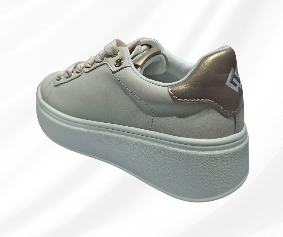 Sneaker bassa donna con lacci 1045 beige