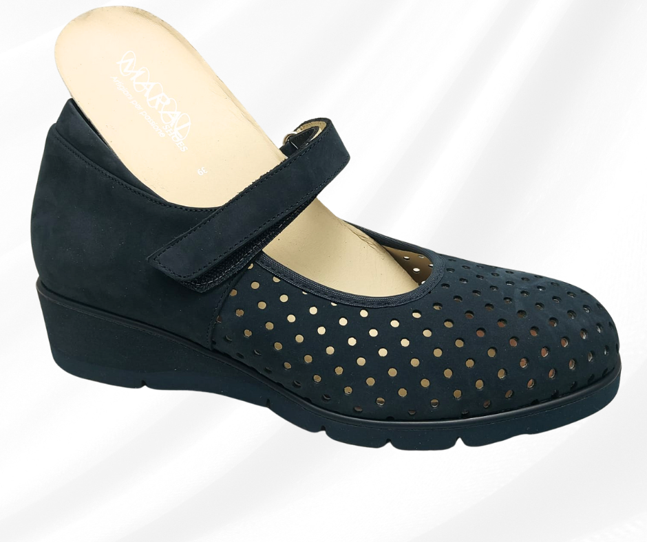 MARAL 105R BLU scarpa molto comoda donna predisposta per plantari ortopedici