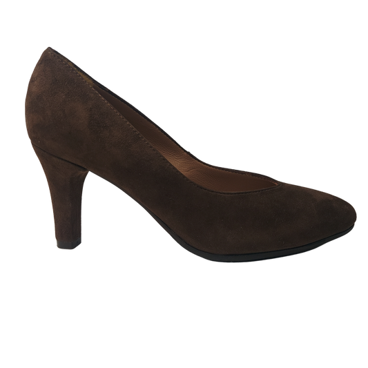 CONFORT 1433 NUTELLA DECOLTE COMODO DONNA IN CAMOSCIO CON TACCO