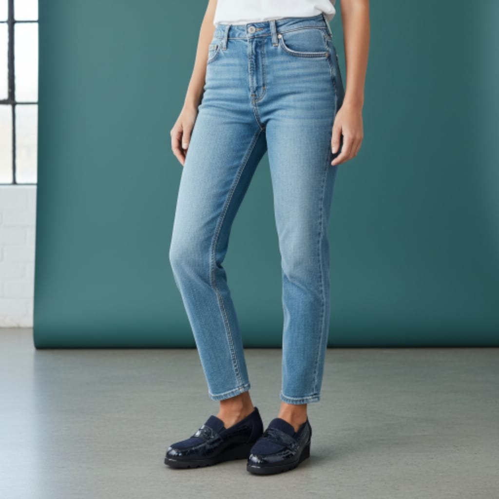 CMC 2347 BLU scarpa comoda con plantare estraibile CALZATURE MODA COMODA