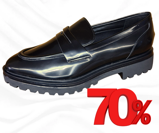 Mocassino in pelle abrasivata Confort 2489 nero