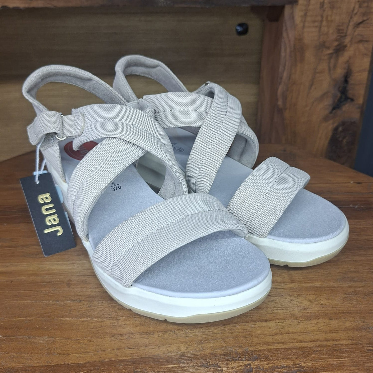 Sandalo con fasce JANA colore BEIGE