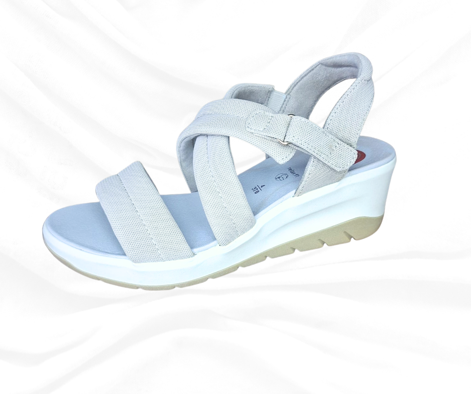 Sandalo con fasce JANA colore BEIGE