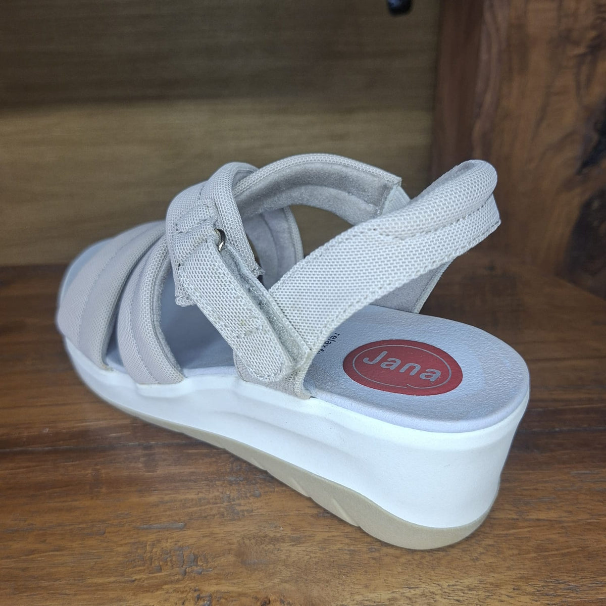 Sandalo con fasce JANA colore BEIGE