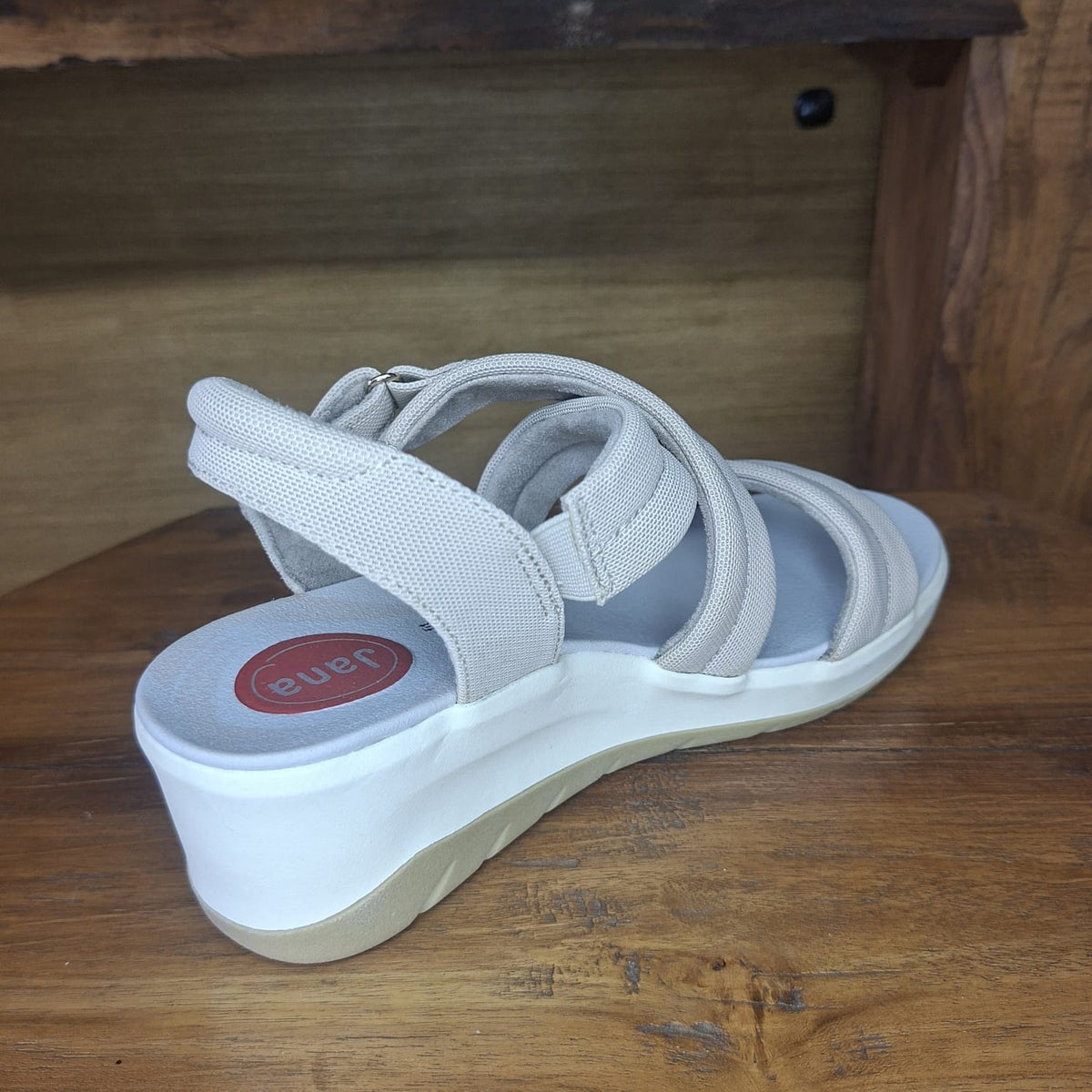 Sandalo con fasce JANA colore BEIGE