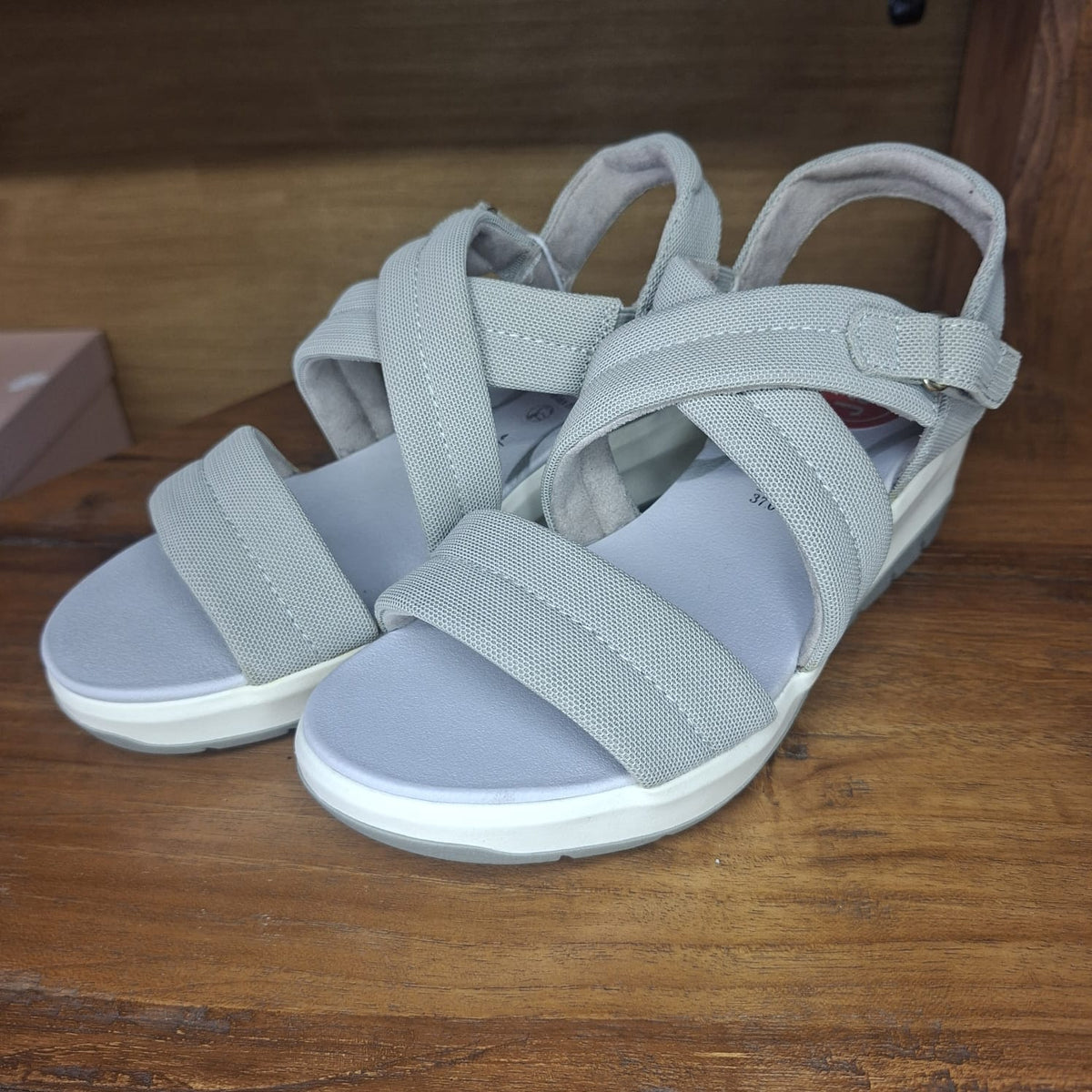 Sandalo con fasce JANA colore SAGE