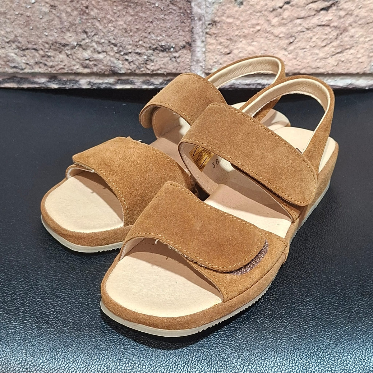 Sandalo in pelle con doppio stretch Ziviani 3065 BRUCIATO