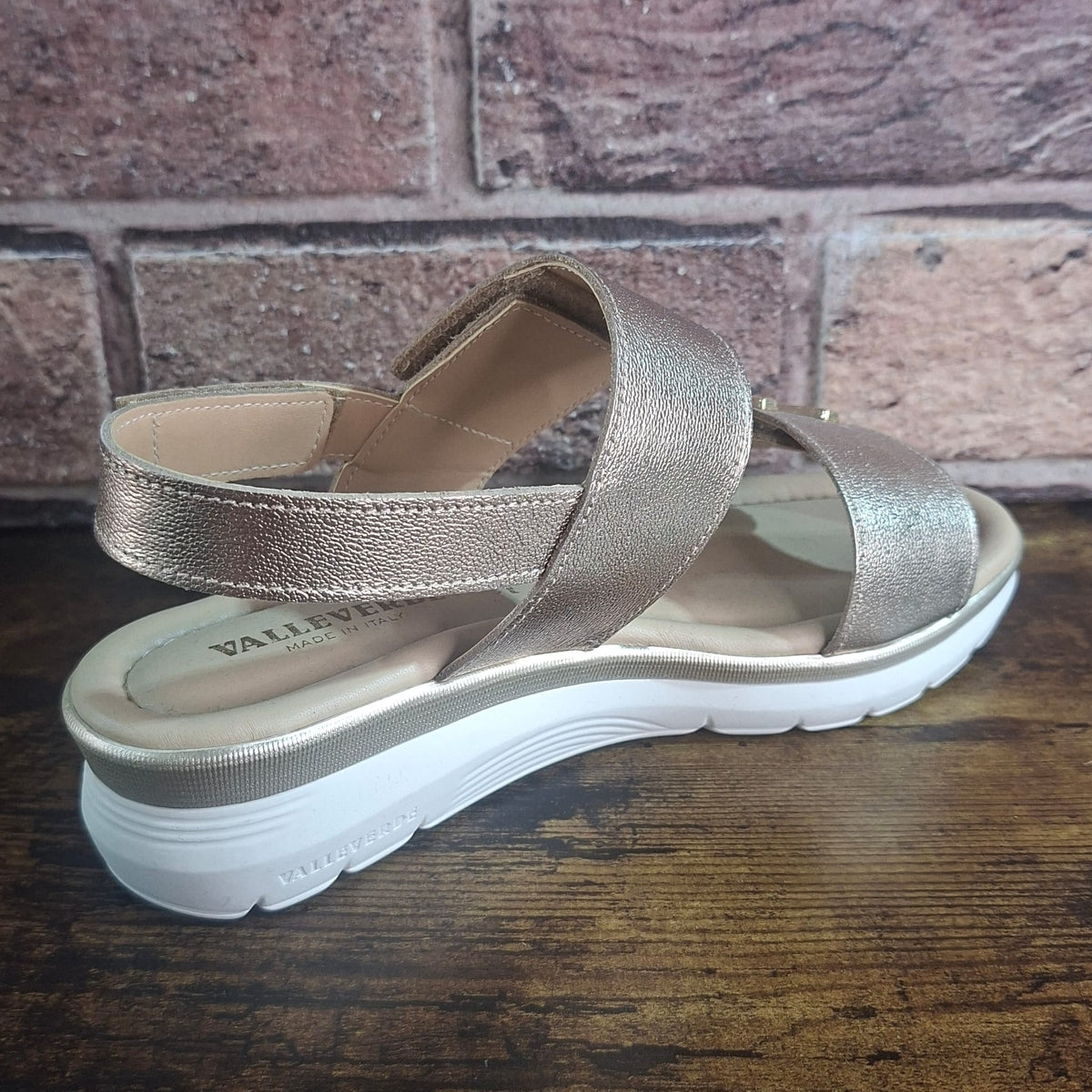 Sandalo in pelle Valleverde 32700 pink