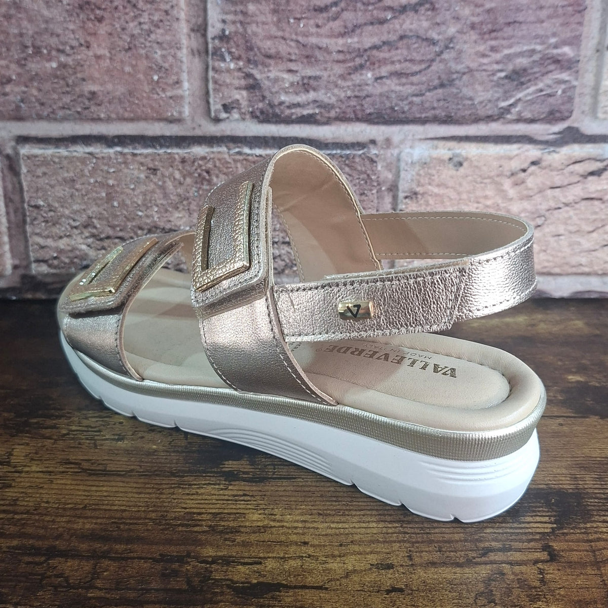 Sandalo in pelle Valleverde 32700 pink