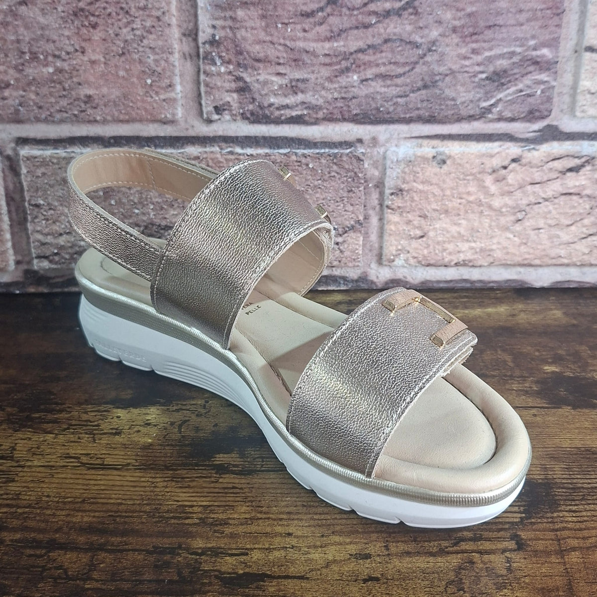 Sandalo in pelle Valleverde 32700 pink