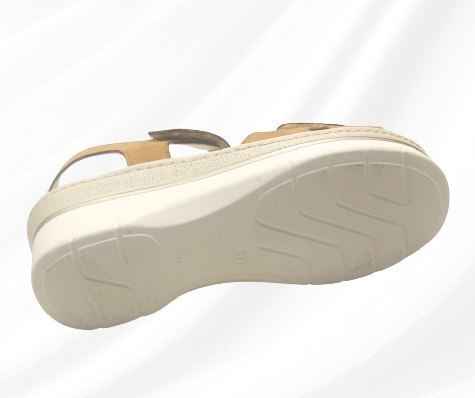MARAL SHOES 360G BRUCIATO sandalo con doppio stretch a pianta larga