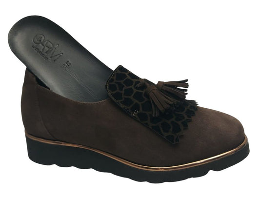 CARIM 4118 MORO scarpa molto comoda slipon predisposta per plantari