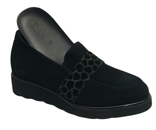 CARIM 4119 NERO scarpa molto comoda slipon predisposta per plantari