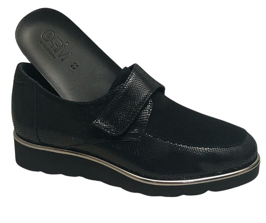 CARIM 4157 NERO scarpa molto comoda con stretch predisposta per plantari