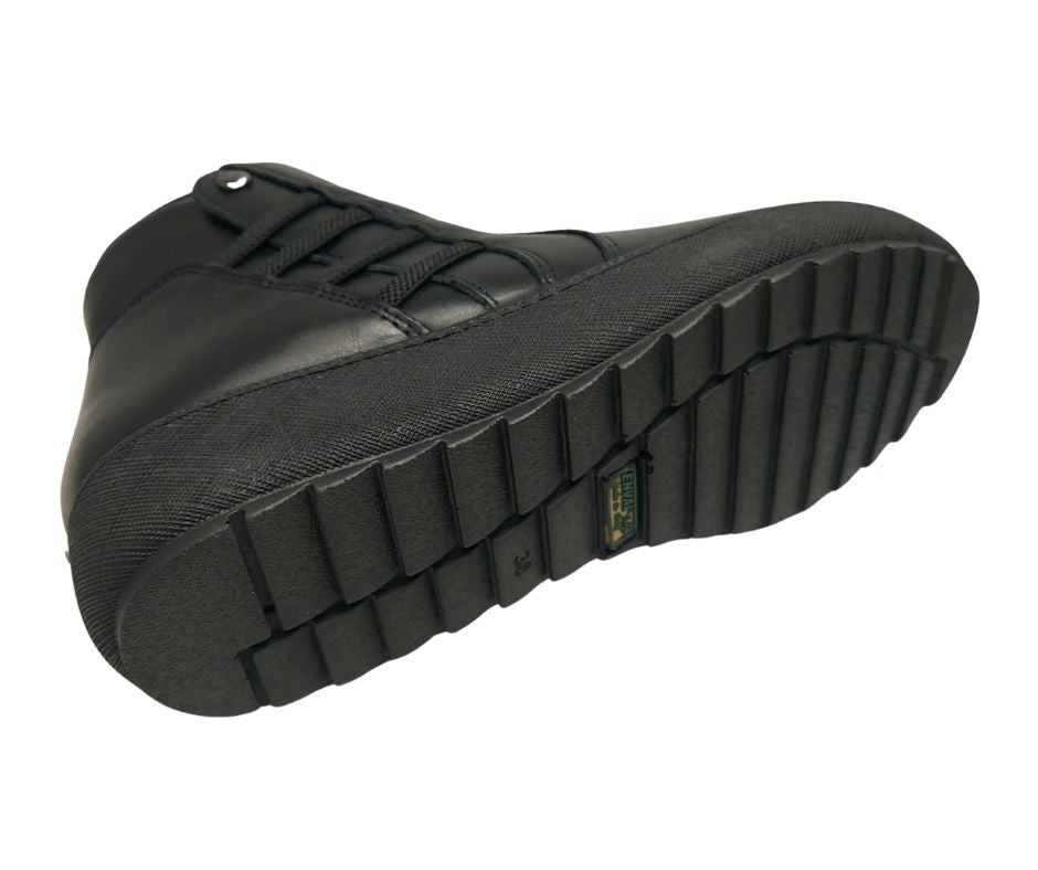 ENVAL SOFT 47779 NERO stivaletto in pelle con plantare memory foam