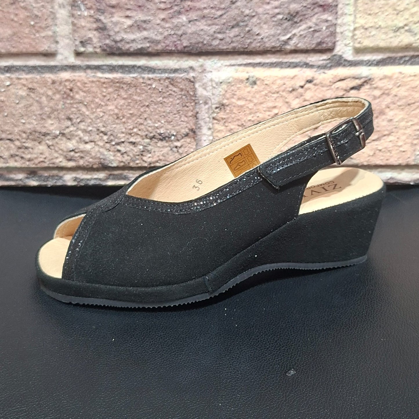 Sandalo comodo donna Ziviani 5009 nero