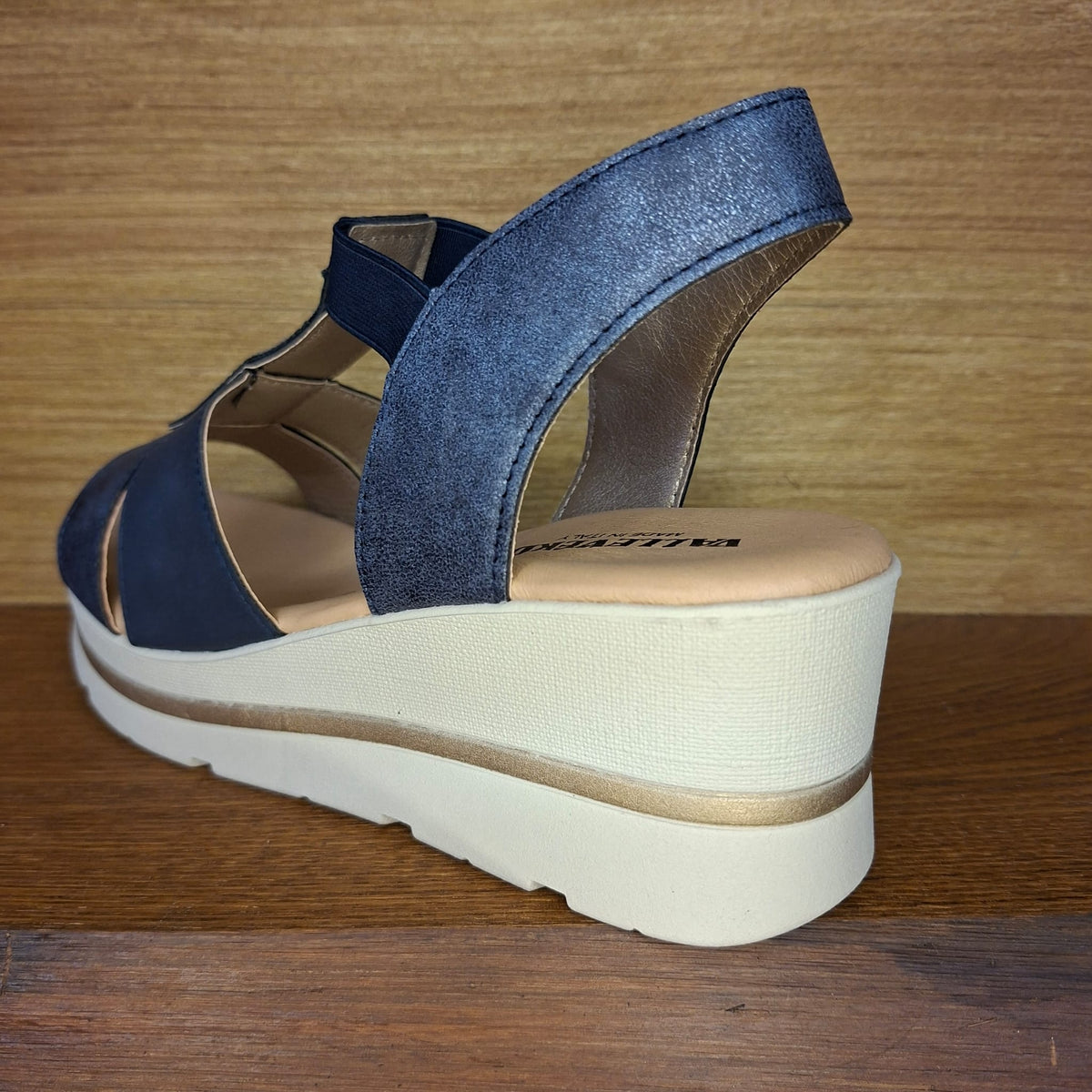 Sandalo comodo Valleverde 55581 Blu
