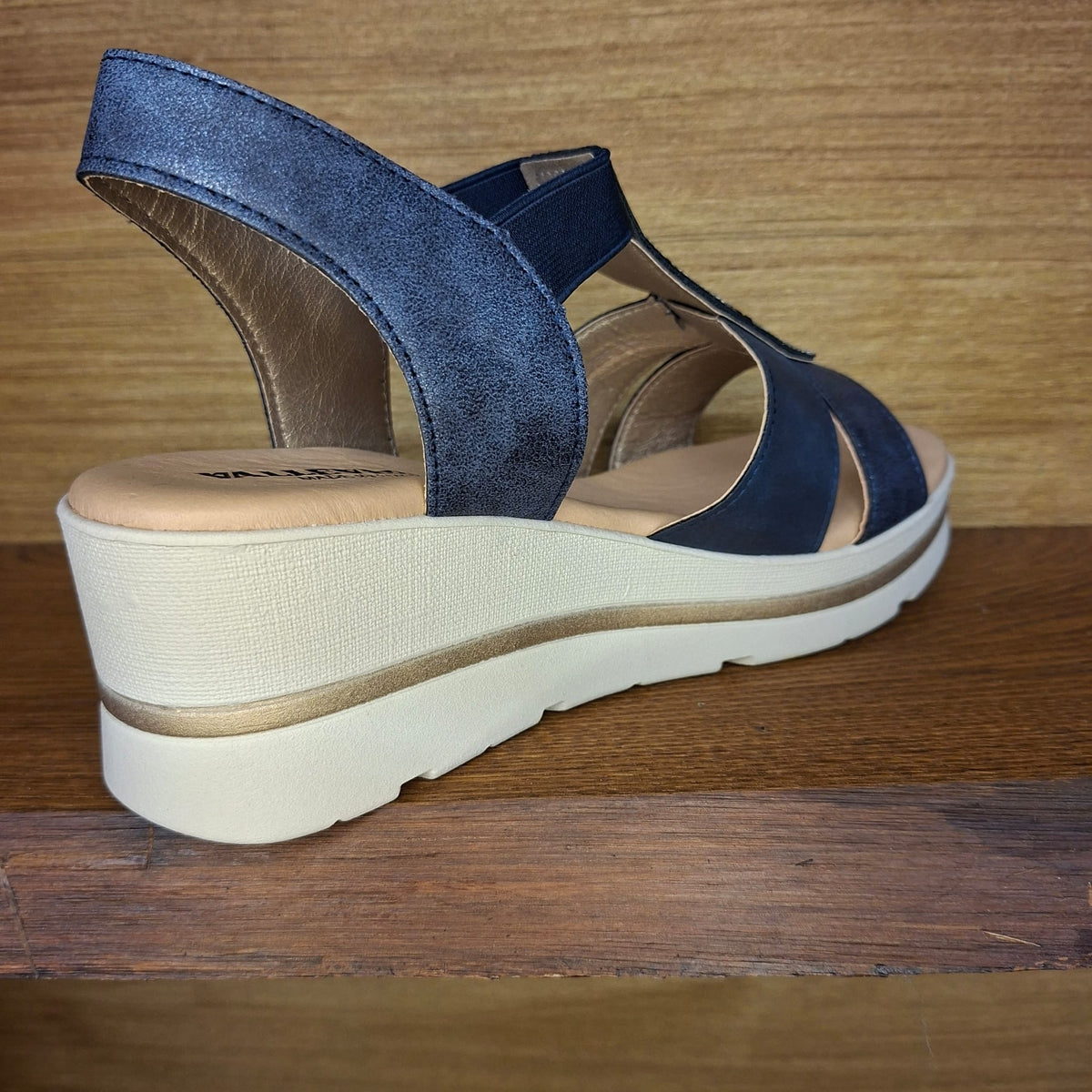 Sandalo comodo Valleverde 55581 Blu