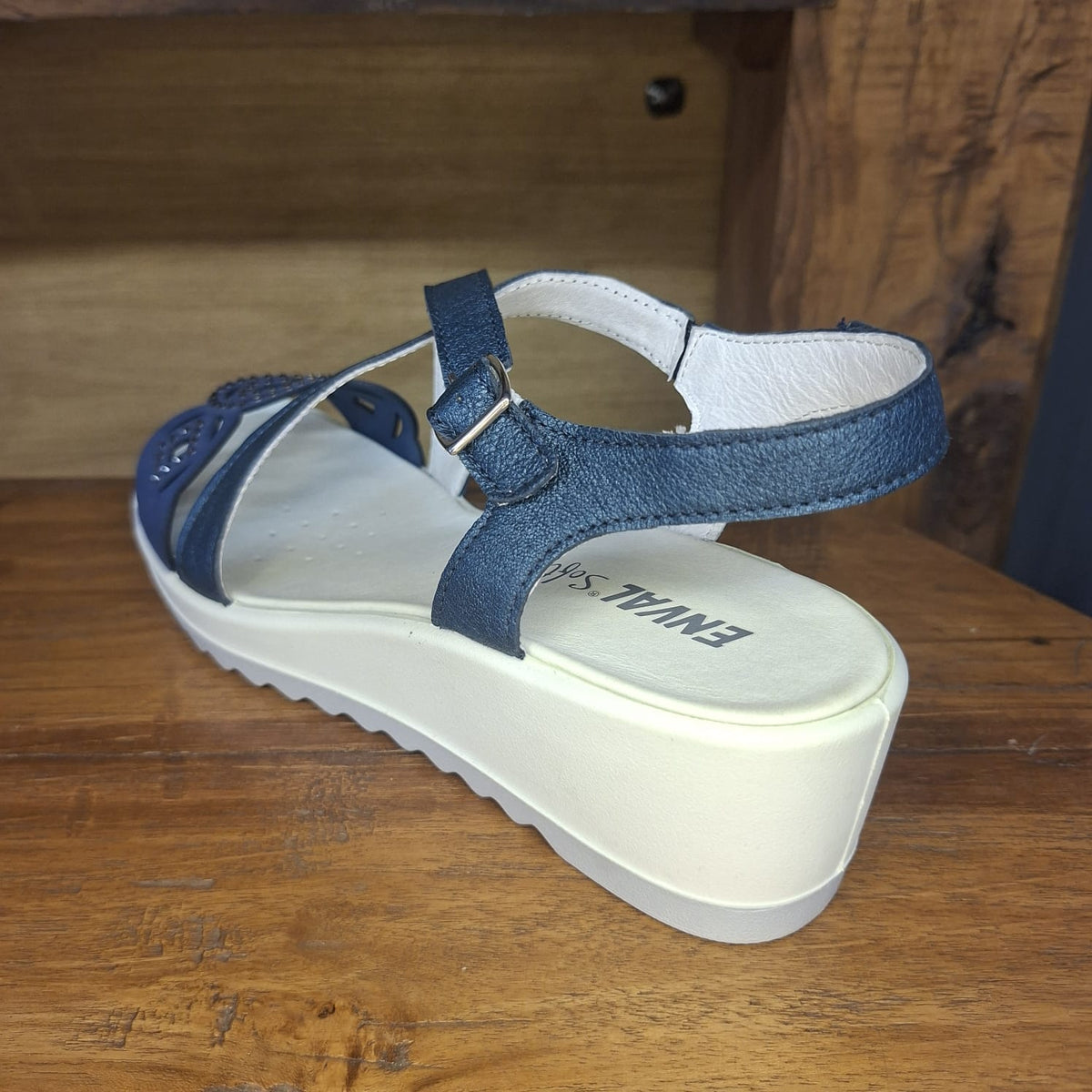 Sandalo ENVAL SOFT 57812 jeans con zeppa