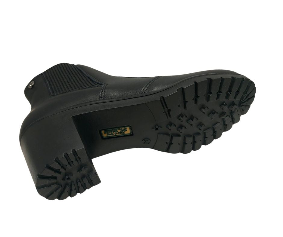 ENVAL SOFT 67550 nero stivaletto in pelle con plantare memory foam