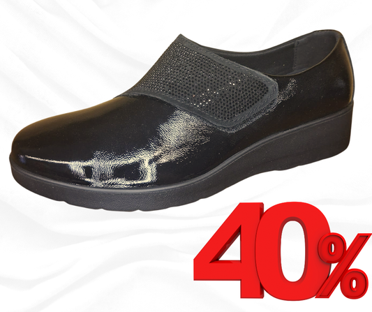 Scarpa con stretch Enval Soft 67616 NAPL NERO