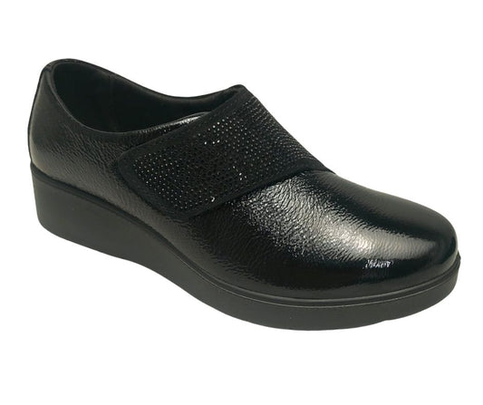 ENVAL SOFT 67616 NAPL NERO scarpa comoda a pianta larga con stretch