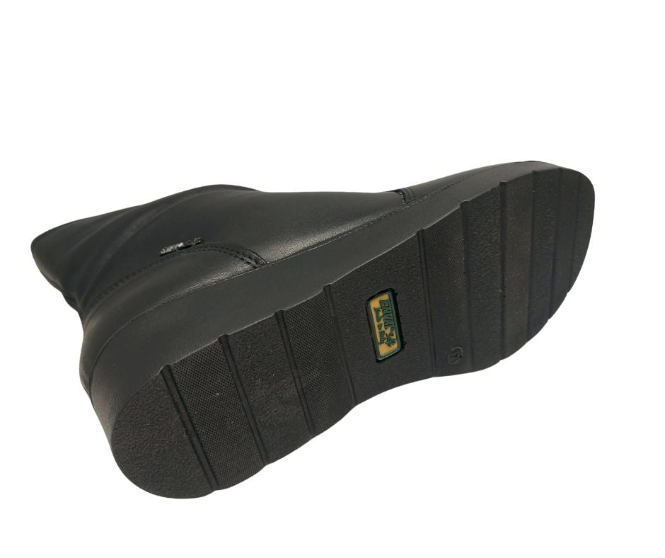 ENVAL SOFT 67618 NERO stivaletto in pelle con plantare memory foam