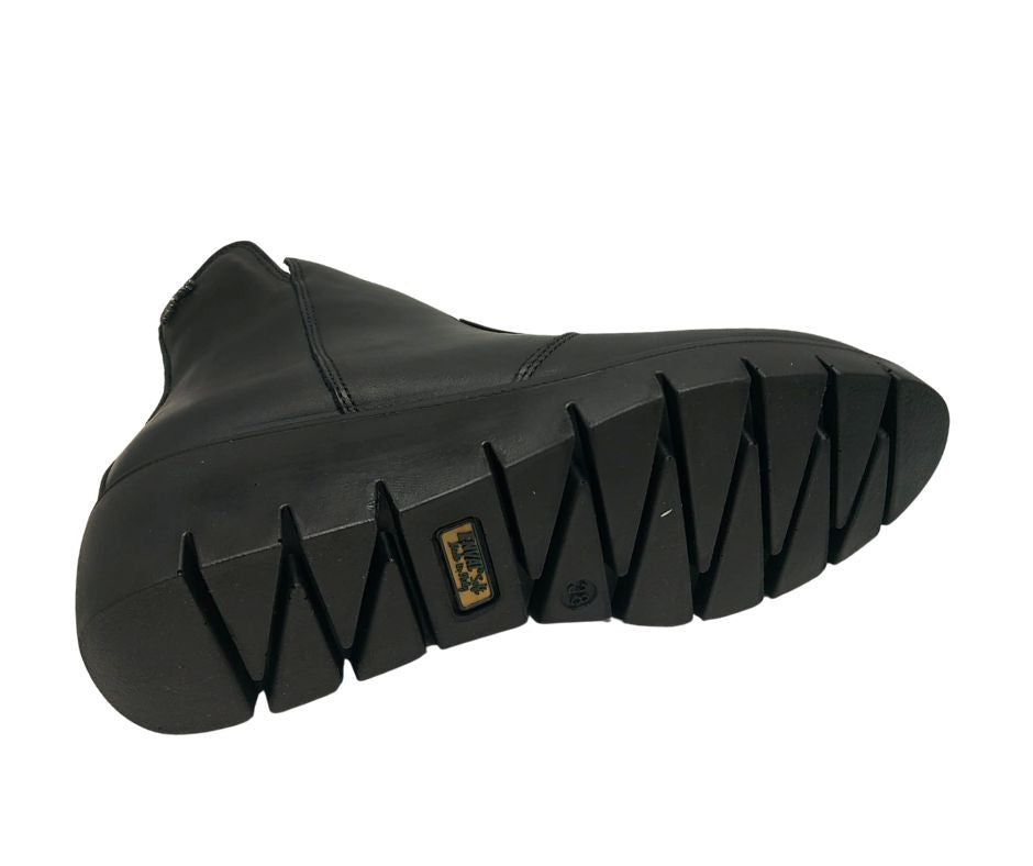 ENVAL SOFT 67664 NERO stivaletto in pelle con plantare memory foam