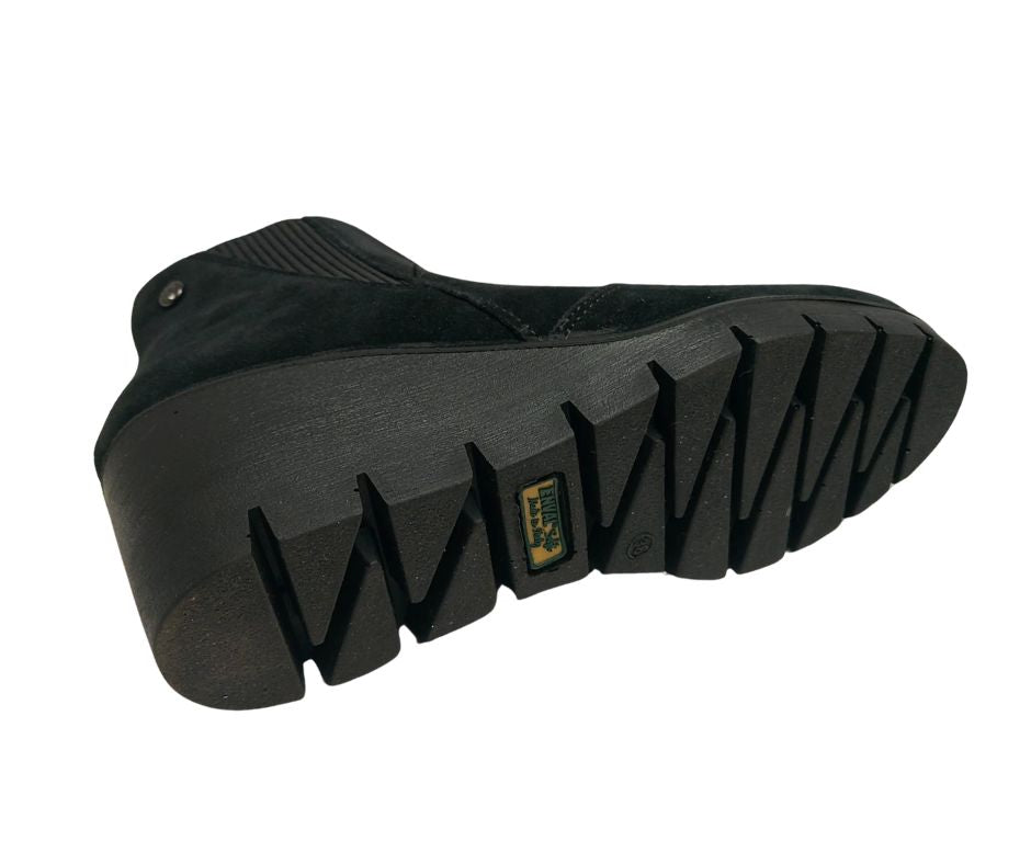 ENVAL SOFT 67695 NERO stivaletto in pelle con plantare memory foam