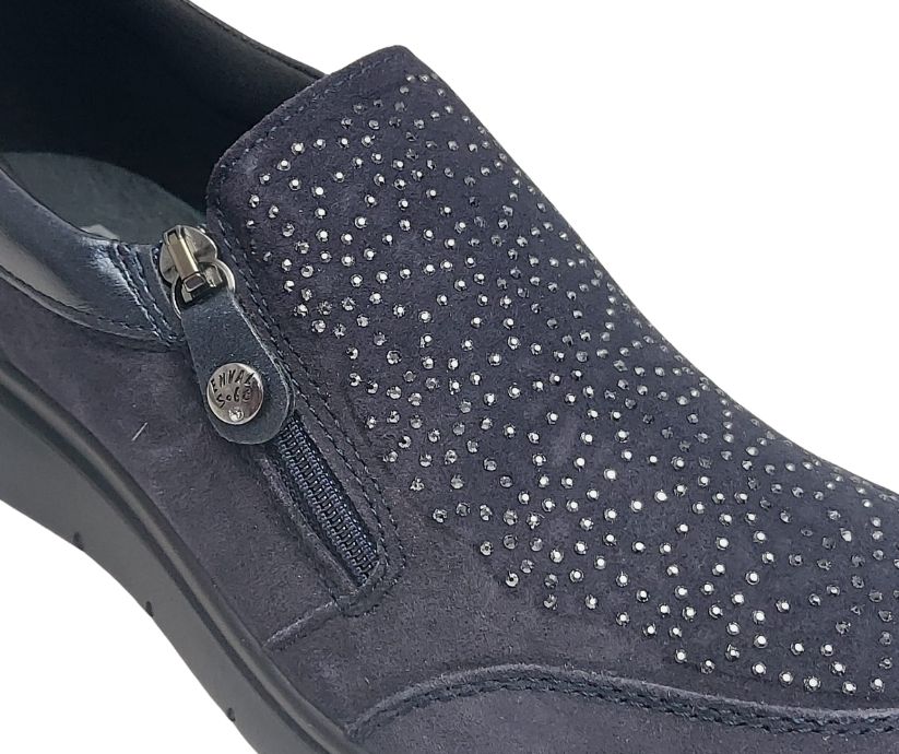 ENVAL SOFT 67751 BLU scarpa accollata con lampo