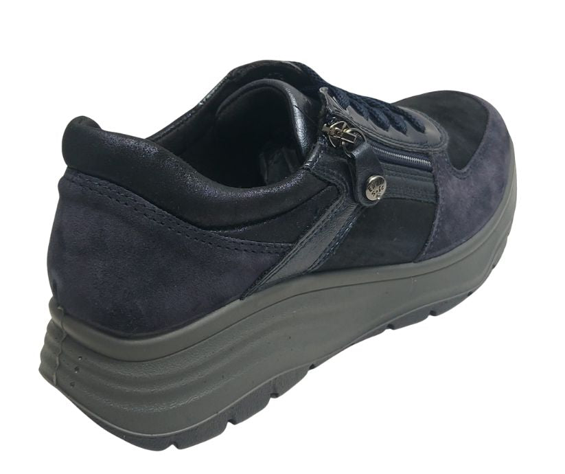 ENVAL SOFT 67765 BLU scarpa molto comoda con chiusura lampo e lacci